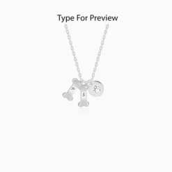 Silver Personalised Pet Lover Necklace