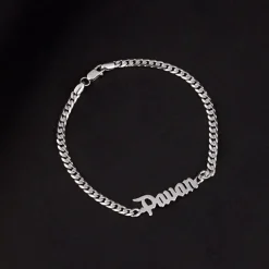 Silver Personalised Timeless Classic Bracelet For Him