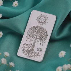 Silver Personalised Tree of Life Bar - 10g