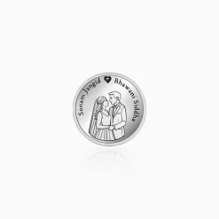 Silver Personalised Wedding Gift Coin
