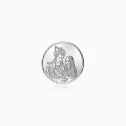 Silver Personalized Radha Krishna Coin - 10g