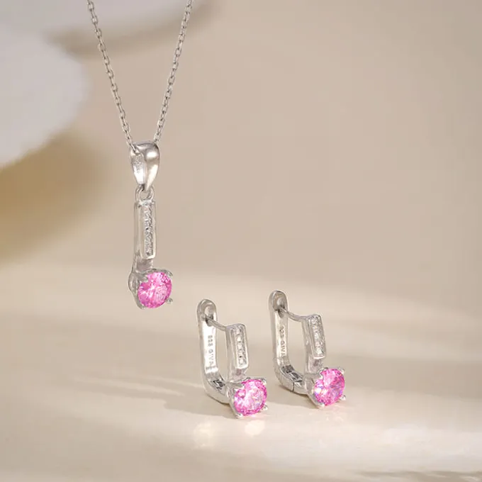 Silver Pink Glam Set
