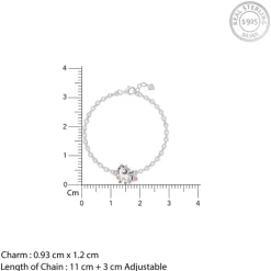 Silver Playful Unicorn Kids Bracelet (0 - 2 Years)