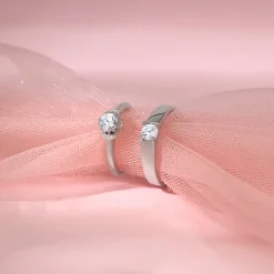 Silver Power Pair Couple Bands