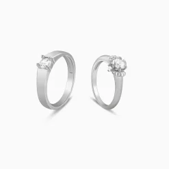 Silver Power Pair Couple Bands