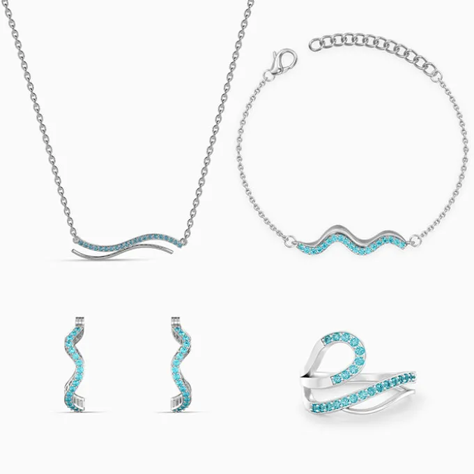 Silver Praxidike Set of 4