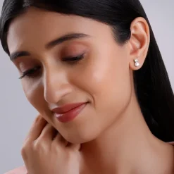 Silver Precious Pearl Earrings