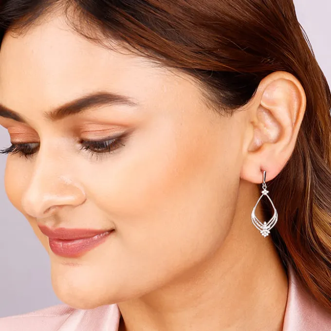 Silver Princess Earrings