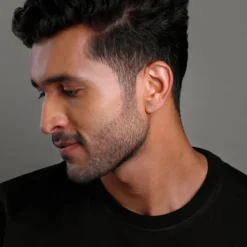 Silver Prism Stud For Men