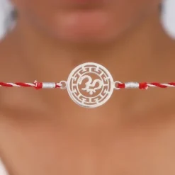 Silver Protected Om Rakhi