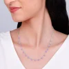 Silver Purple Fantasy Necklace