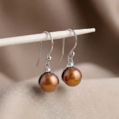 Silver Rachel Pearl Drop Earrings