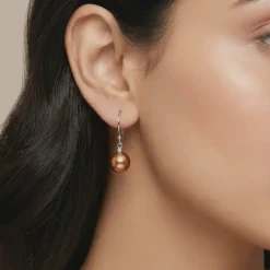 Silver Rachel Pearl Drop Earrings