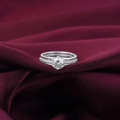 Silver Radiant 2-in-1 Detachable Rings