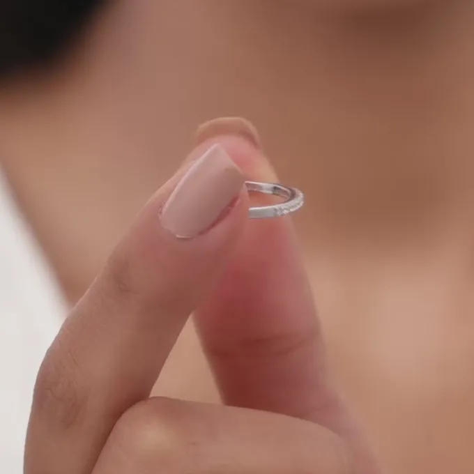 Silver Radiant 2-in-1 Detachable Rings