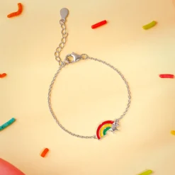 Silver Rainbow Hug Kids Bracelet (0 - 2 Years)