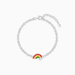 Silver Rainbow Hug Kids Bracelet (0 - 2 Years)