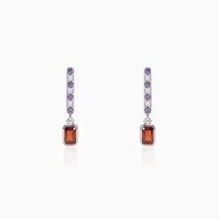 Silver Redlove Dangler Earrings