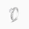 Silver Refined Solitaire Ring