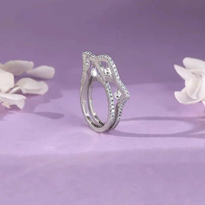 Silver Regal Crown Ring
