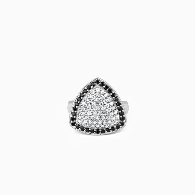 Silver Regal Triangular Ring