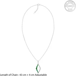 Silver Remarkable Pendant With Link Chain