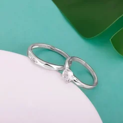 Silver Rhomb Couple Band