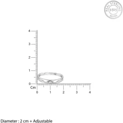 Silver Rhomb Couple Band