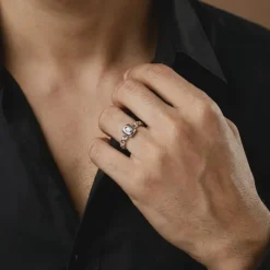 Silver Ridgeline Ring For Him (Size 20)