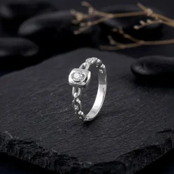 Silver Ridgeline Ring For Him (Size 20)