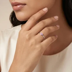 Silver Rosetta Heart Ring (Size 14)