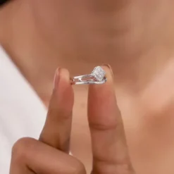 Silver Rounded Rhombus Ring
