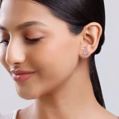 Silver Royal Blossom Studs