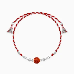 Silver Rudraksh Rakhi