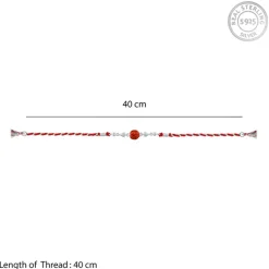 Silver Rudraksh Rakhi