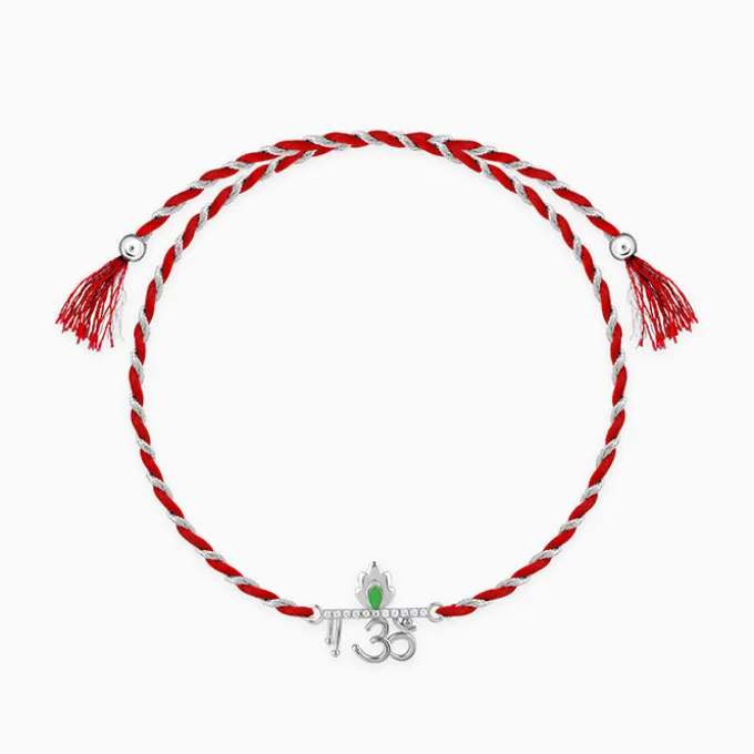 Silver Sacred Om Rakhi