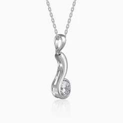 Silver Same Old Love Pendant With Link Chain
