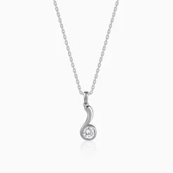 Silver Same Old Love Pendant With Link Chain