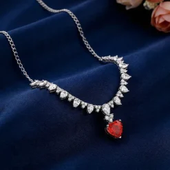 Silver Scarlet Promise Necklace