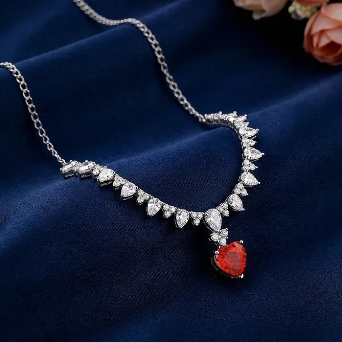 Silver Scarlet Promise Necklace