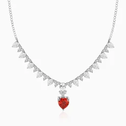 Silver Scarlet Promise Necklace