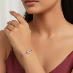 Silver Sea of Love Bracelet