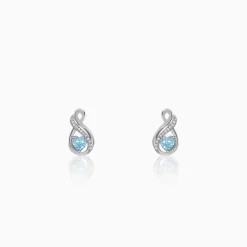 Silver Sea of Love Earrings