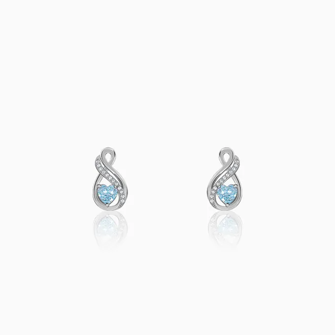 Silver Sea of Love Earrings