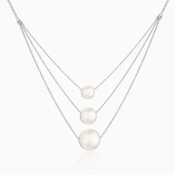Silver Serene Pearl Set