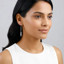Silver Seriqo Flow Sui Dhaga Earrings