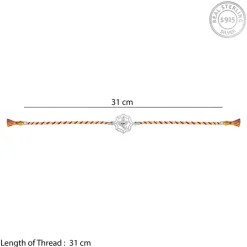 Silver Shakti Ganapati Rakhi