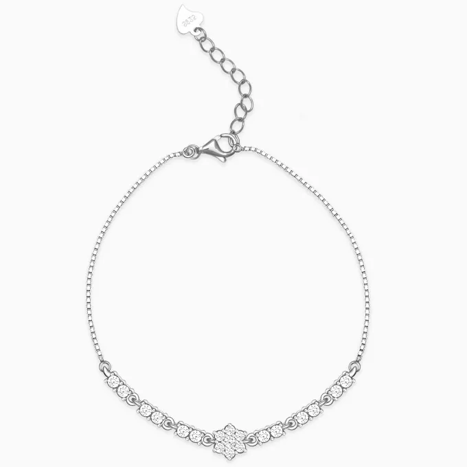 Silver Shining Star Bracelet