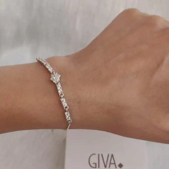 Silver Shining Star Bracelet