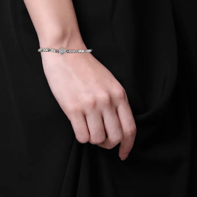 Silver Shining Star Bracelet
